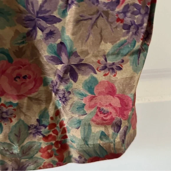 Vintage 70s Dawn Joy Brown Floral Button Up Dress Women’s Size Small Retro - Picture 8 of 16